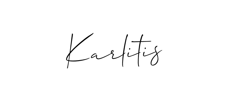 Check out images of Autograph of Karlitis name. Actor Karlitis Signature Style. Allison_Script is a professional sign style online. Karlitis signature style 2 images and pictures png