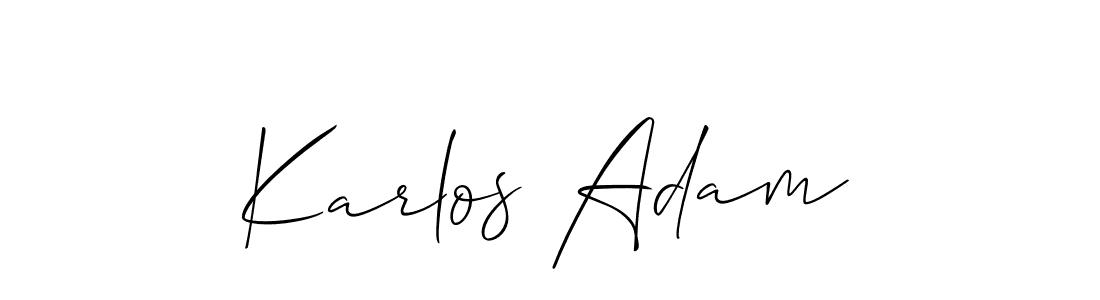 Check out images of Autograph of Karlos Adam name. Actor Karlos Adam Signature Style. Allison_Script is a professional sign style online. Karlos Adam signature style 2 images and pictures png