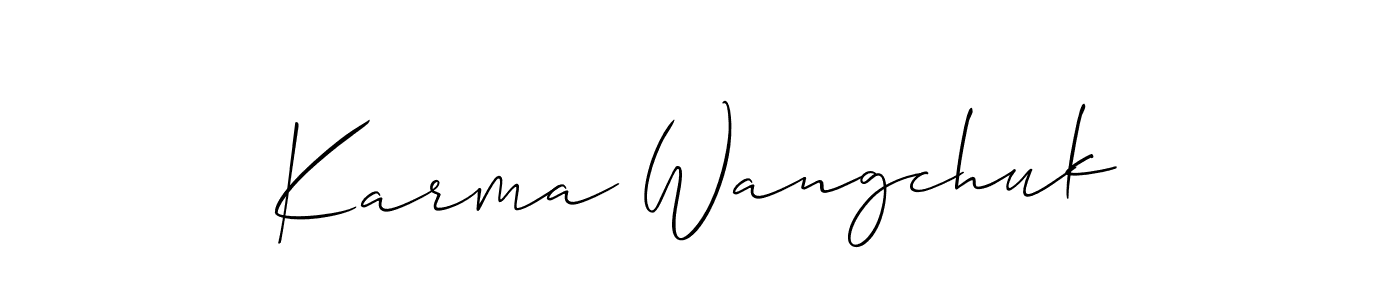 See photos of Karma Wangchuk official signature by Spectra . Check more albums & portfolios. Read reviews & check more about Allison_Script font. Karma Wangchuk signature style 2 images and pictures png