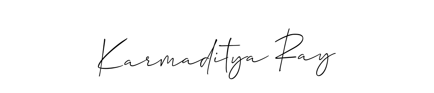 Check out images of Autograph of Karmaditya Ray name. Actor Karmaditya Ray Signature Style. Allison_Script is a professional sign style online. Karmaditya Ray signature style 2 images and pictures png