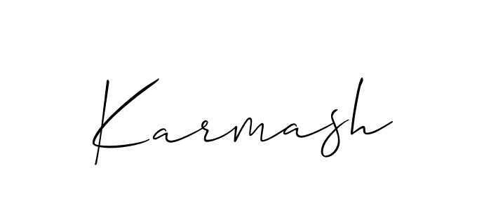 Once you've used our free online signature maker to create your best signature Allison_Script style, it's time to enjoy all of the benefits that Karmash name signing documents. Karmash signature style 2 images and pictures png