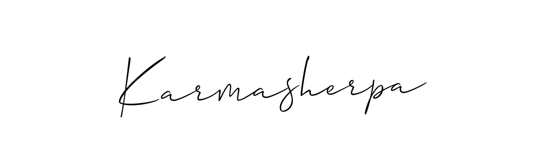 You can use this online signature creator to create a handwritten signature for the name Karmasherpa. This is the best online autograph maker. Karmasherpa signature style 2 images and pictures png