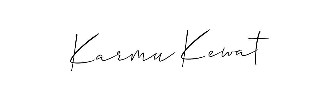 Karmu Kewat stylish signature style. Best Handwritten Sign (Allison_Script) for my name. Handwritten Signature Collection Ideas for my name Karmu Kewat. Karmu Kewat signature style 2 images and pictures png