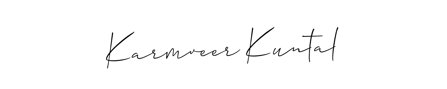 Here are the top 10 professional signature styles for the name Karmveer Kuntal. These are the best autograph styles you can use for your name. Karmveer Kuntal signature style 2 images and pictures png