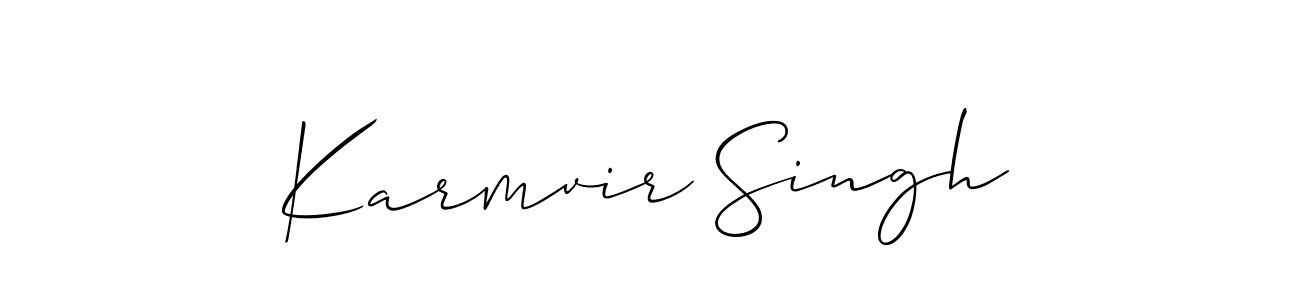 This is the best signature style for the Karmvir Singh name. Also you like these signature font (Allison_Script). Mix name signature. Karmvir Singh signature style 2 images and pictures png