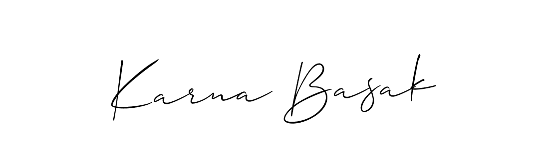 This is the best signature style for the Karna Basak name. Also you like these signature font (Allison_Script). Mix name signature. Karna Basak signature style 2 images and pictures png