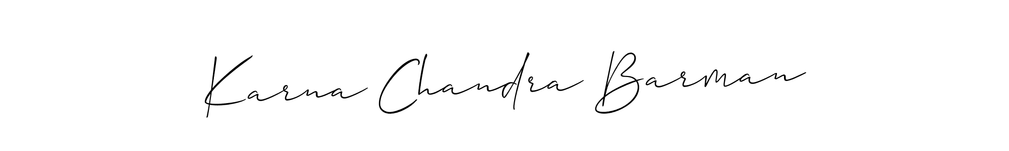 How to make Karna Chandra Barman signature? Allison_Script is a professional autograph style. Create handwritten signature for Karna Chandra Barman name. Karna Chandra Barman signature style 2 images and pictures png