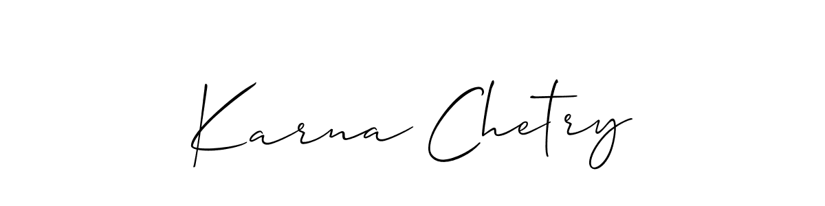 Make a beautiful signature design for name Karna Chetry. Use this online signature maker to create a handwritten signature for free. Karna Chetry signature style 2 images and pictures png