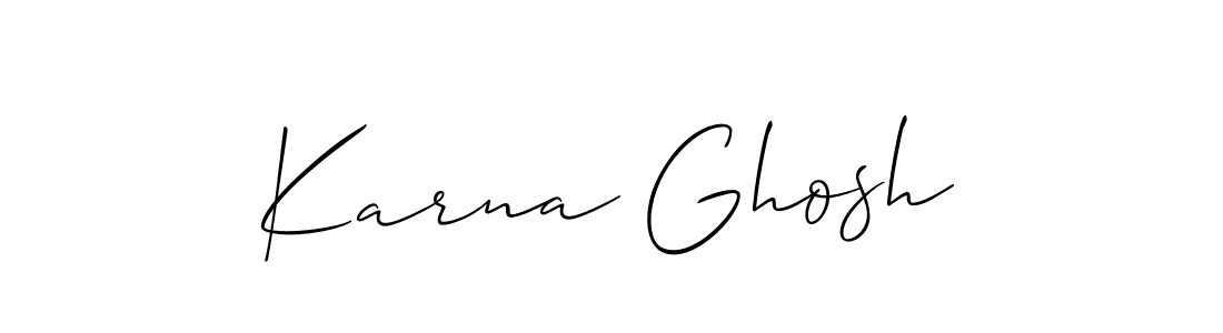 Best and Professional Signature Style for Karna Ghosh. Allison_Script Best Signature Style Collection. Karna Ghosh signature style 2 images and pictures png