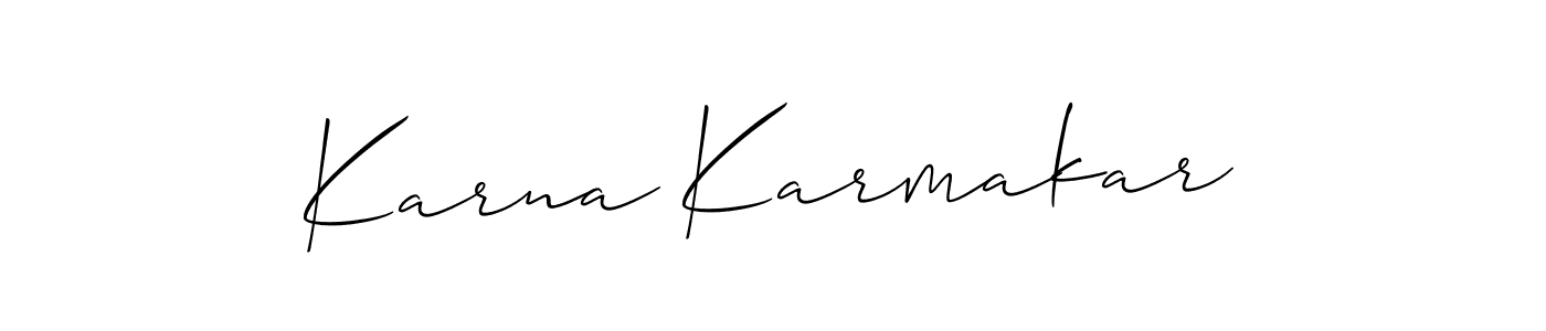 This is the best signature style for the Karna Karmakar name. Also you like these signature font (Allison_Script). Mix name signature. Karna Karmakar signature style 2 images and pictures png