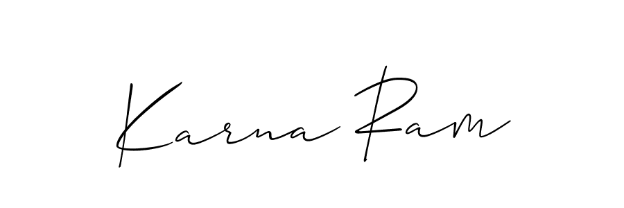Best and Professional Signature Style for Karna Ram. Allison_Script Best Signature Style Collection. Karna Ram signature style 2 images and pictures png