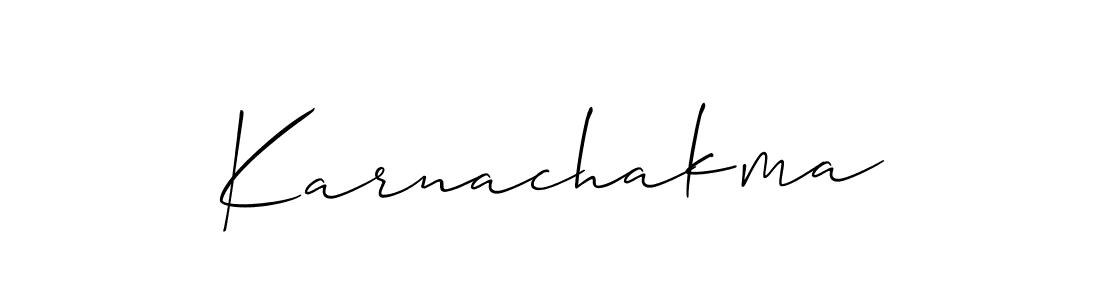 Also we have Karnachakma name is the best signature style. Create professional handwritten signature collection using Allison_Script autograph style. Karnachakma signature style 2 images and pictures png