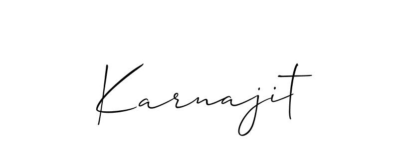 Best and Professional Signature Style for Karnajit. Allison_Script Best Signature Style Collection. Karnajit signature style 2 images and pictures png