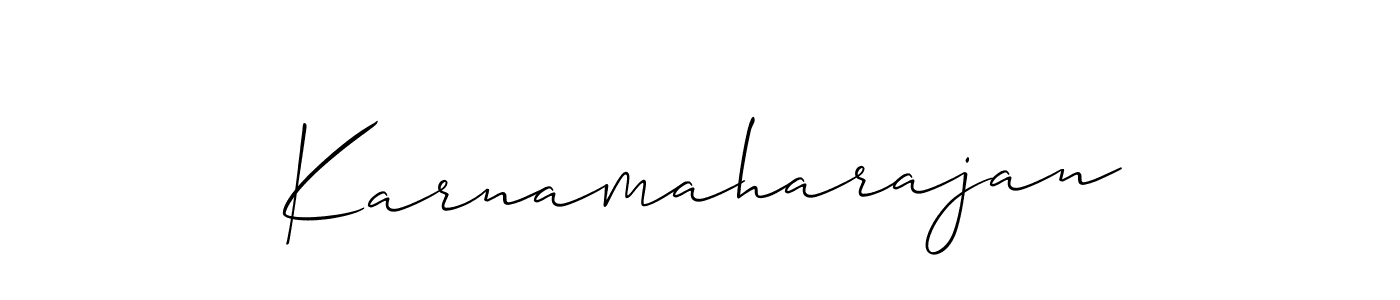 Make a beautiful signature design for name Karnamaharajan. With this signature (Allison_Script) style, you can create a handwritten signature for free. Karnamaharajan signature style 2 images and pictures png