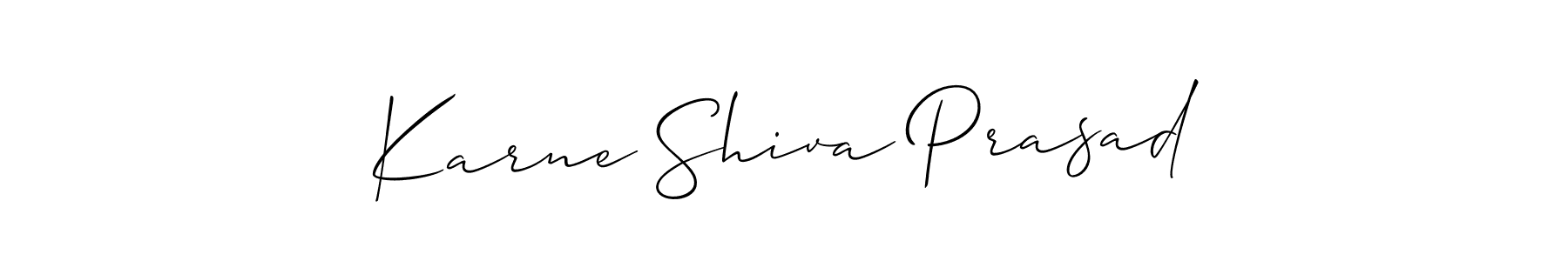 How to make Karne Shiva Prasad signature? Allison_Script is a professional autograph style. Create handwritten signature for Karne Shiva Prasad name. Karne Shiva Prasad signature style 2 images and pictures png