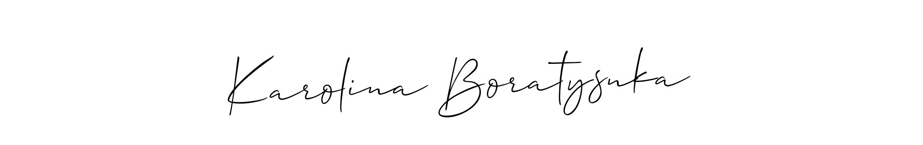 Similarly Allison_Script is the best handwritten signature design. Signature creator online .You can use it as an online autograph creator for name Karolina Boratysnka. Karolina Boratysnka signature style 2 images and pictures png