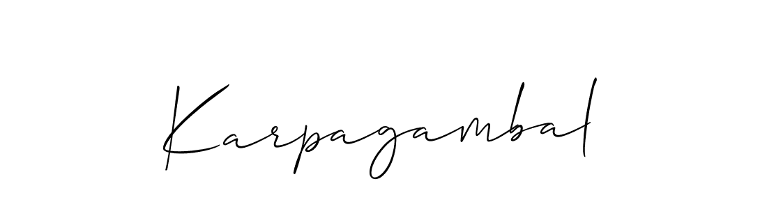 Make a beautiful signature design for name Karpagambal. Use this online signature maker to create a handwritten signature for free. Karpagambal signature style 2 images and pictures png