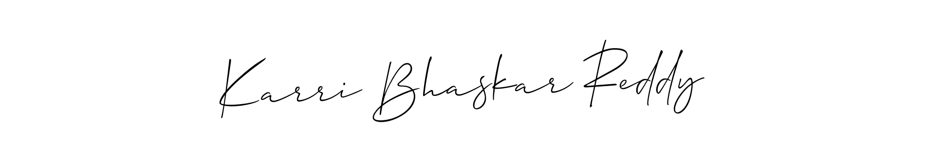 This is the best signature style for the Karri Bhaskar Reddy name. Also you like these signature font (Allison_Script). Mix name signature. Karri Bhaskar Reddy signature style 2 images and pictures png
