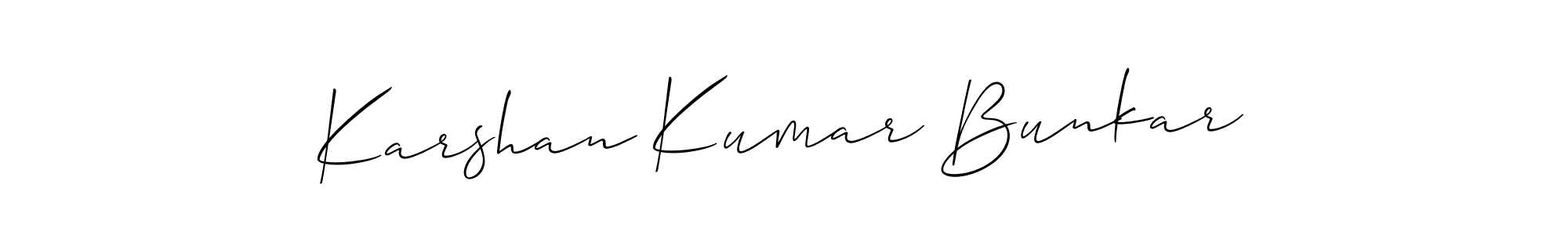 See photos of Karshan Kumar Bunkar official signature by Spectra . Check more albums & portfolios. Read reviews & check more about Allison_Script font. Karshan Kumar Bunkar signature style 2 images and pictures png