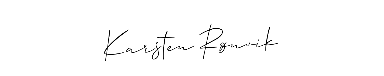 How to Draw Karsten Rønvik signature style? Allison_Script is a latest design signature styles for name Karsten Rønvik. Karsten Rønvik signature style 2 images and pictures png