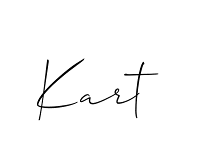 Also we have Kart name is the best signature style. Create professional handwritten signature collection using Allison_Script autograph style. Kart signature style 2 images and pictures png