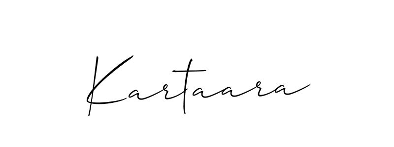 How to make Kartaara name signature. Use Allison_Script style for creating short signs online. This is the latest handwritten sign. Kartaara signature style 2 images and pictures png