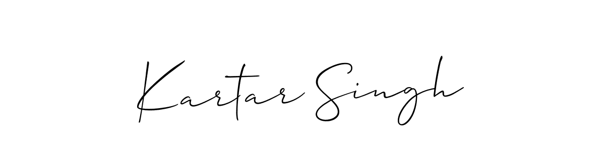 Allison_Script is a professional signature style that is perfect for those who want to add a touch of class to their signature. It is also a great choice for those who want to make their signature more unique. Get Kartar Singh name to fancy signature for free. Kartar Singh signature style 2 images and pictures png