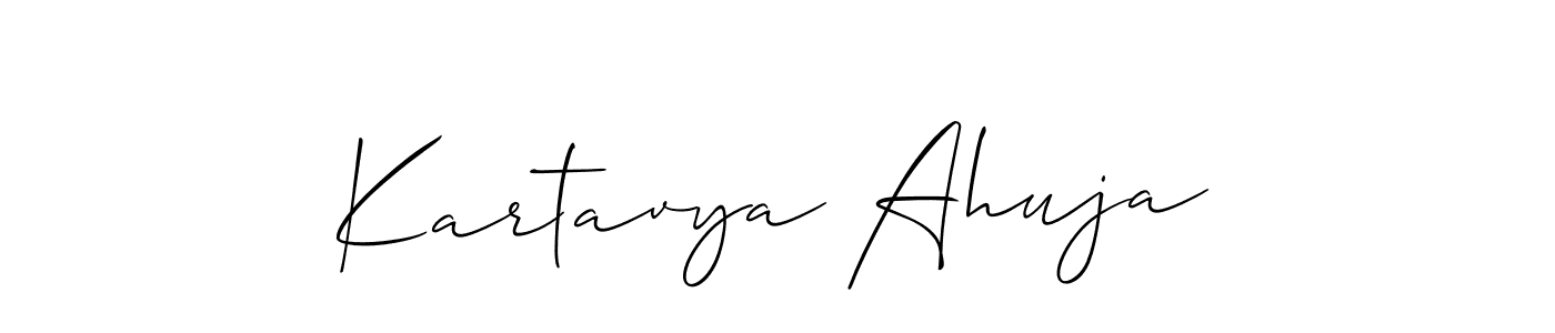 Similarly Allison_Script is the best handwritten signature design. Signature creator online .You can use it as an online autograph creator for name Kartavya Ahuja. Kartavya Ahuja signature style 2 images and pictures png