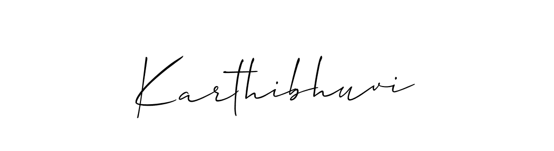 Also You can easily find your signature by using the search form. We will create Karthibhuvi name handwritten signature images for you free of cost using Allison_Script sign style. Karthibhuvi signature style 2 images and pictures png