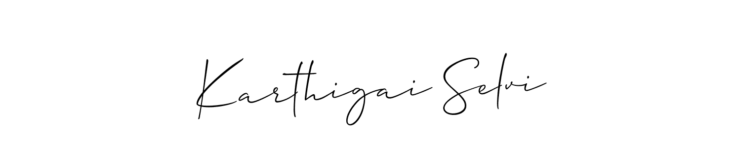 Check out images of Autograph of Karthigai Selvi name. Actor Karthigai Selvi Signature Style. Allison_Script is a professional sign style online. Karthigai Selvi signature style 2 images and pictures png