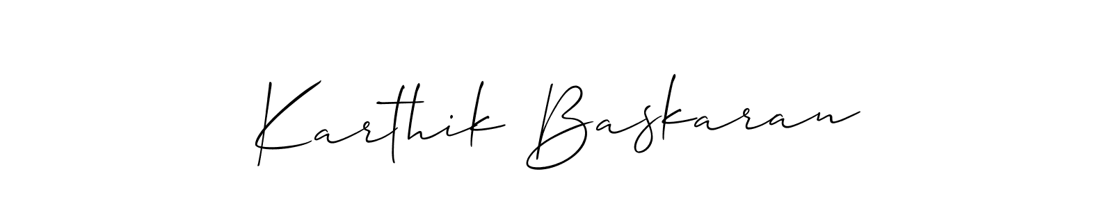 Once you've used our free online signature maker to create your best signature Allison_Script style, it's time to enjoy all of the benefits that Karthik Baskaran name signing documents. Karthik Baskaran signature style 2 images and pictures png