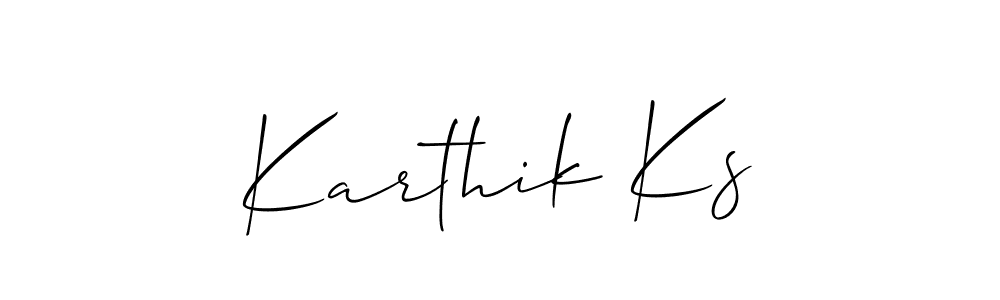 Similarly Allison_Script is the best handwritten signature design. Signature creator online .You can use it as an online autograph creator for name Karthik Ks. Karthik Ks signature style 2 images and pictures png