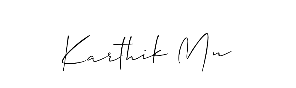 Karthik Mn stylish signature style. Best Handwritten Sign (Allison_Script) for my name. Handwritten Signature Collection Ideas for my name Karthik Mn. Karthik Mn signature style 2 images and pictures png