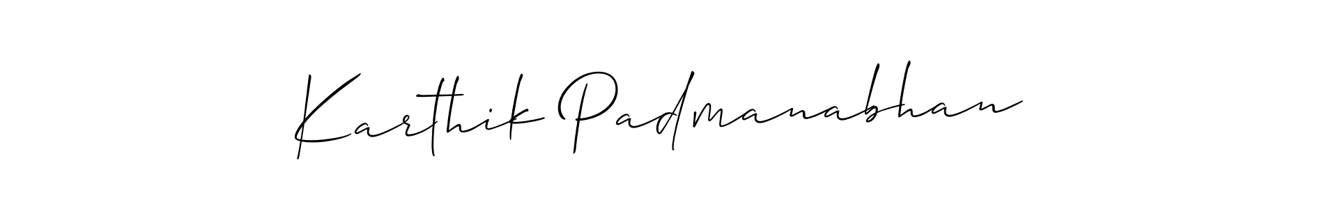 Make a beautiful signature design for name Karthik Padmanabhan. Use this online signature maker to create a handwritten signature for free. Karthik Padmanabhan signature style 2 images and pictures png