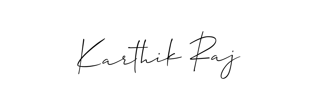 Also You can easily find your signature by using the search form. We will create Karthik Raj name handwritten signature images for you free of cost using Allison_Script sign style. Karthik Raj signature style 2 images and pictures png