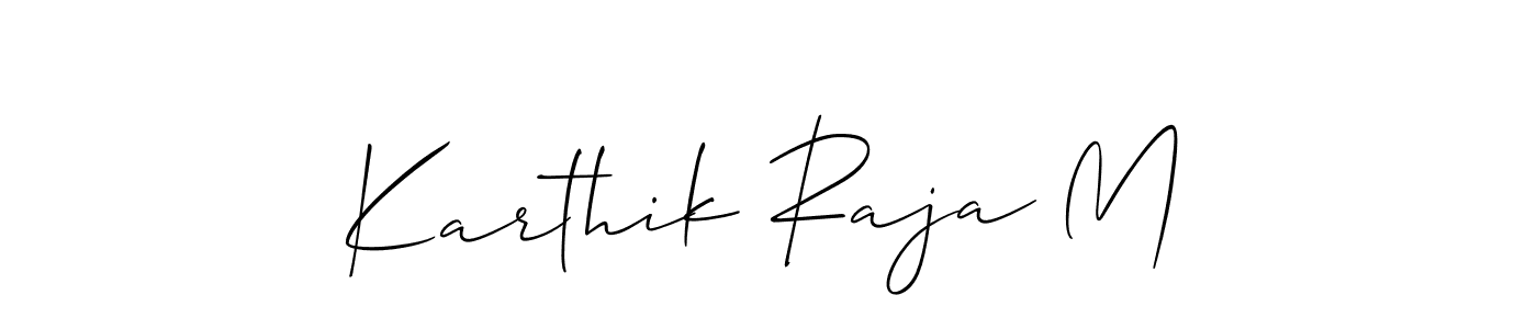 Karthik Raja M stylish signature style. Best Handwritten Sign (Allison_Script) for my name. Handwritten Signature Collection Ideas for my name Karthik Raja M. Karthik Raja M signature style 2 images and pictures png