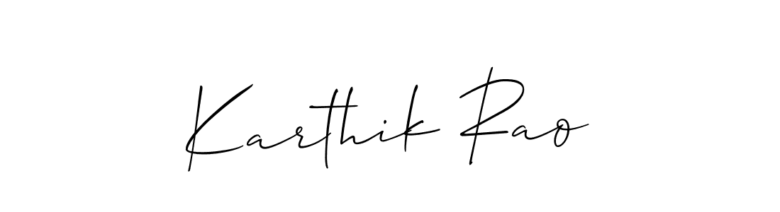 Check out images of Autograph of Karthik Rao name. Actor Karthik Rao Signature Style. Allison_Script is a professional sign style online. Karthik Rao signature style 2 images and pictures png