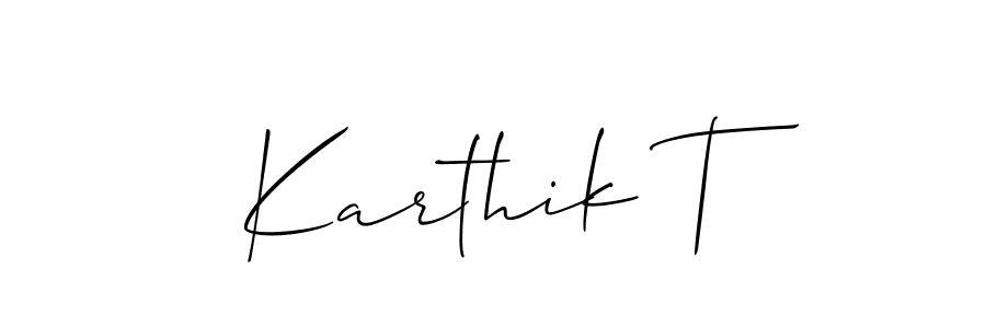 Best and Professional Signature Style for Karthik T. Allison_Script Best Signature Style Collection. Karthik T signature style 2 images and pictures png