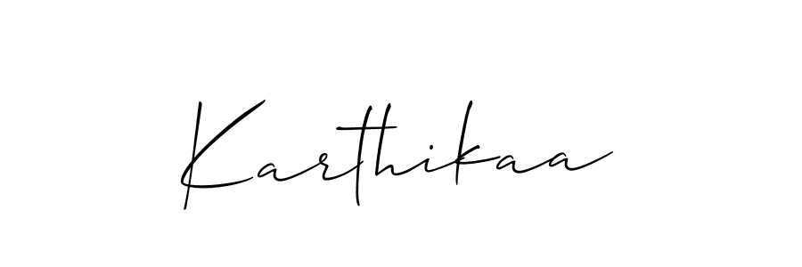 Best and Professional Signature Style for Karthikaa. Allison_Script Best Signature Style Collection. Karthikaa signature style 2 images and pictures png