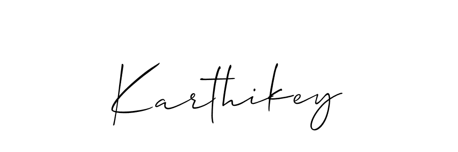 How to make Karthikey name signature. Use Allison_Script style for creating short signs online. This is the latest handwritten sign. Karthikey signature style 2 images and pictures png