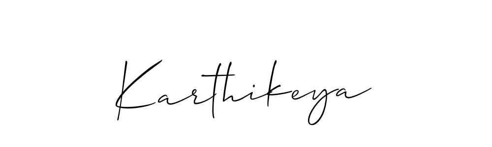 How to make Karthikeya name signature. Use Allison_Script style for creating short signs online. This is the latest handwritten sign. Karthikeya signature style 2 images and pictures png