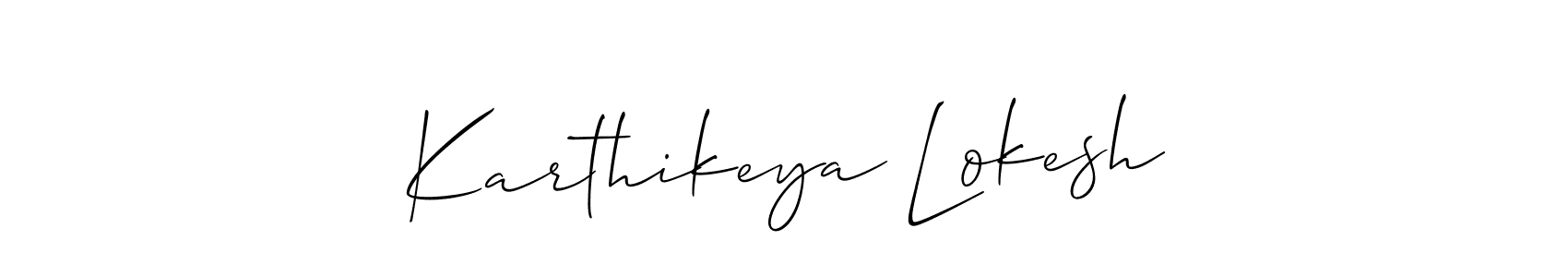 You can use this online signature creator to create a handwritten signature for the name Karthikeya Lokesh. This is the best online autograph maker. Karthikeya Lokesh signature style 2 images and pictures png