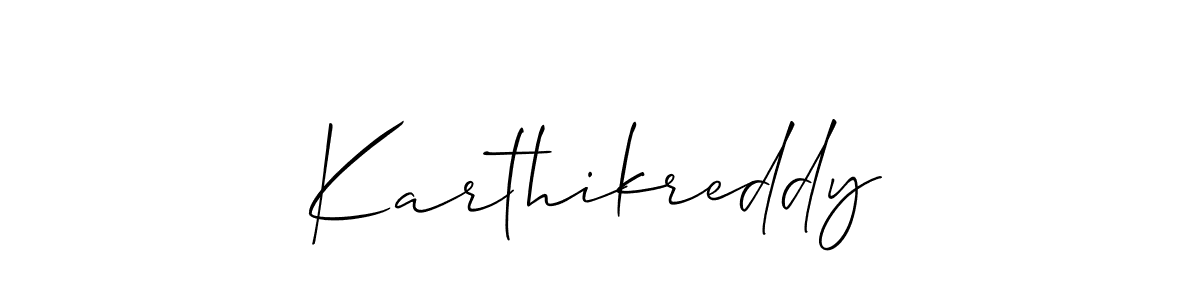 Also we have Karthikreddy name is the best signature style. Create professional handwritten signature collection using Allison_Script autograph style. Karthikreddy signature style 2 images and pictures png