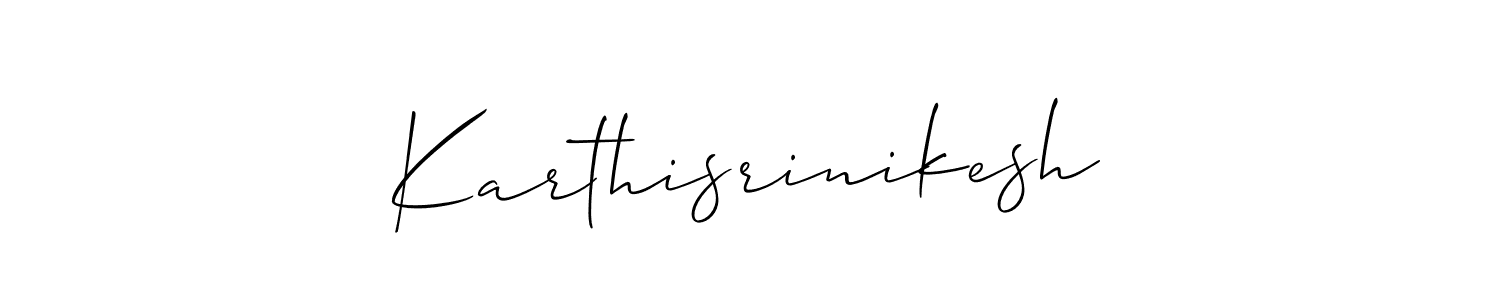 Make a beautiful signature design for name Karthisrinikesh. Use this online signature maker to create a handwritten signature for free. Karthisrinikesh signature style 2 images and pictures png