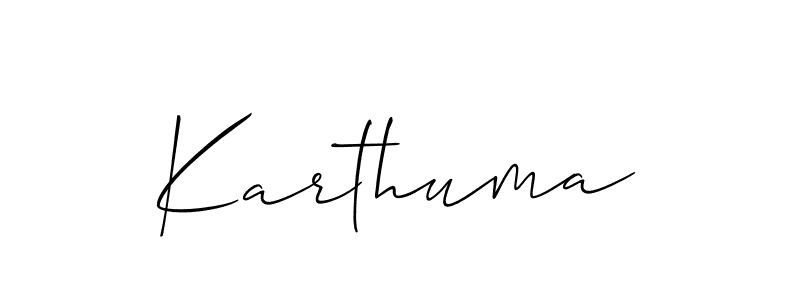 Best and Professional Signature Style for Karthuma. Allison_Script Best Signature Style Collection. Karthuma signature style 2 images and pictures png