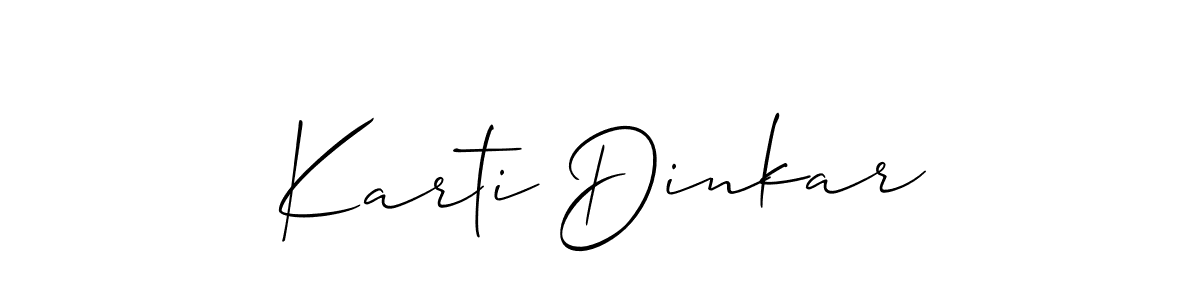Best and Professional Signature Style for Karti Dinkar. Allison_Script Best Signature Style Collection. Karti Dinkar signature style 2 images and pictures png