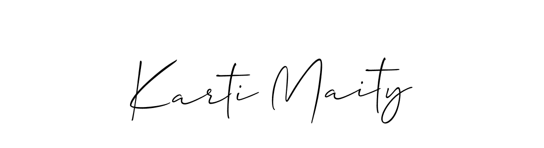 You can use this online signature creator to create a handwritten signature for the name Karti Maity. This is the best online autograph maker. Karti Maity signature style 2 images and pictures png