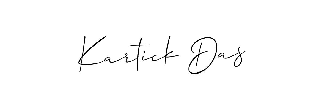 You should practise on your own different ways (Allison_Script) to write your name (Kartick Das) in signature. don't let someone else do it for you. Kartick Das signature style 2 images and pictures png