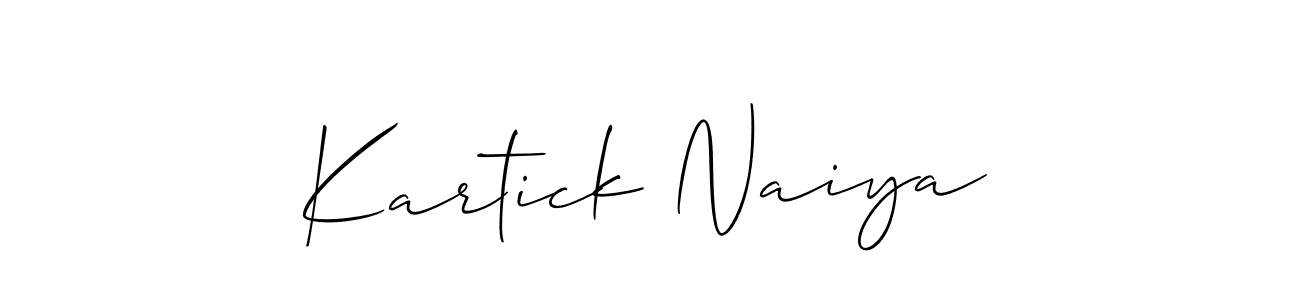 Also You can easily find your signature by using the search form. We will create Kartick Naiya name handwritten signature images for you free of cost using Allison_Script sign style. Kartick Naiya signature style 2 images and pictures png