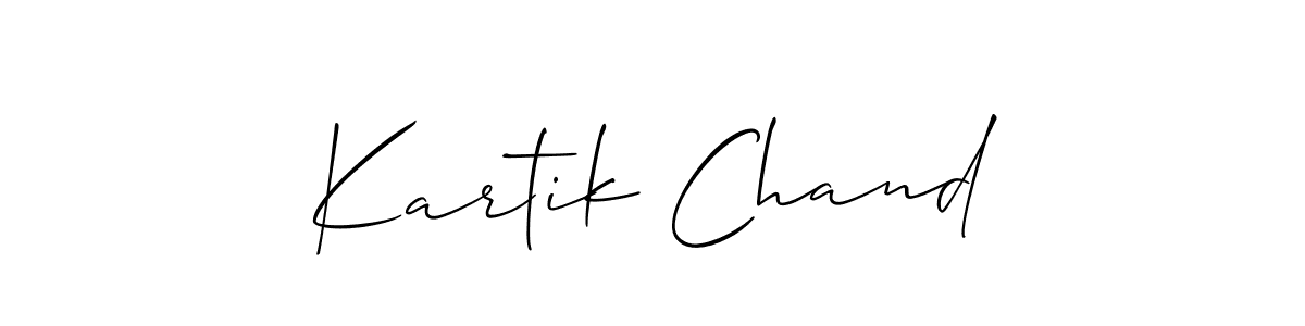 It looks lik you need a new signature style for name Kartik Chand. Design unique handwritten (Allison_Script) signature with our free signature maker in just a few clicks. Kartik Chand signature style 2 images and pictures png